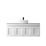 Hampton Mark II 1200mm Satin White Wall Hung Vanity