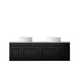 Hampton Mark II 1500mm Satin Black Wall Hung Vanity