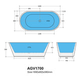 Ally Groove Bathtub