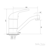 Presto Swivel Basin Mixer