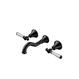 Clasico Wall Basin/Bath Set - Ceramic Handle