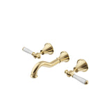 Clasico Wall Basin/Bath Set - Ceramic Handle