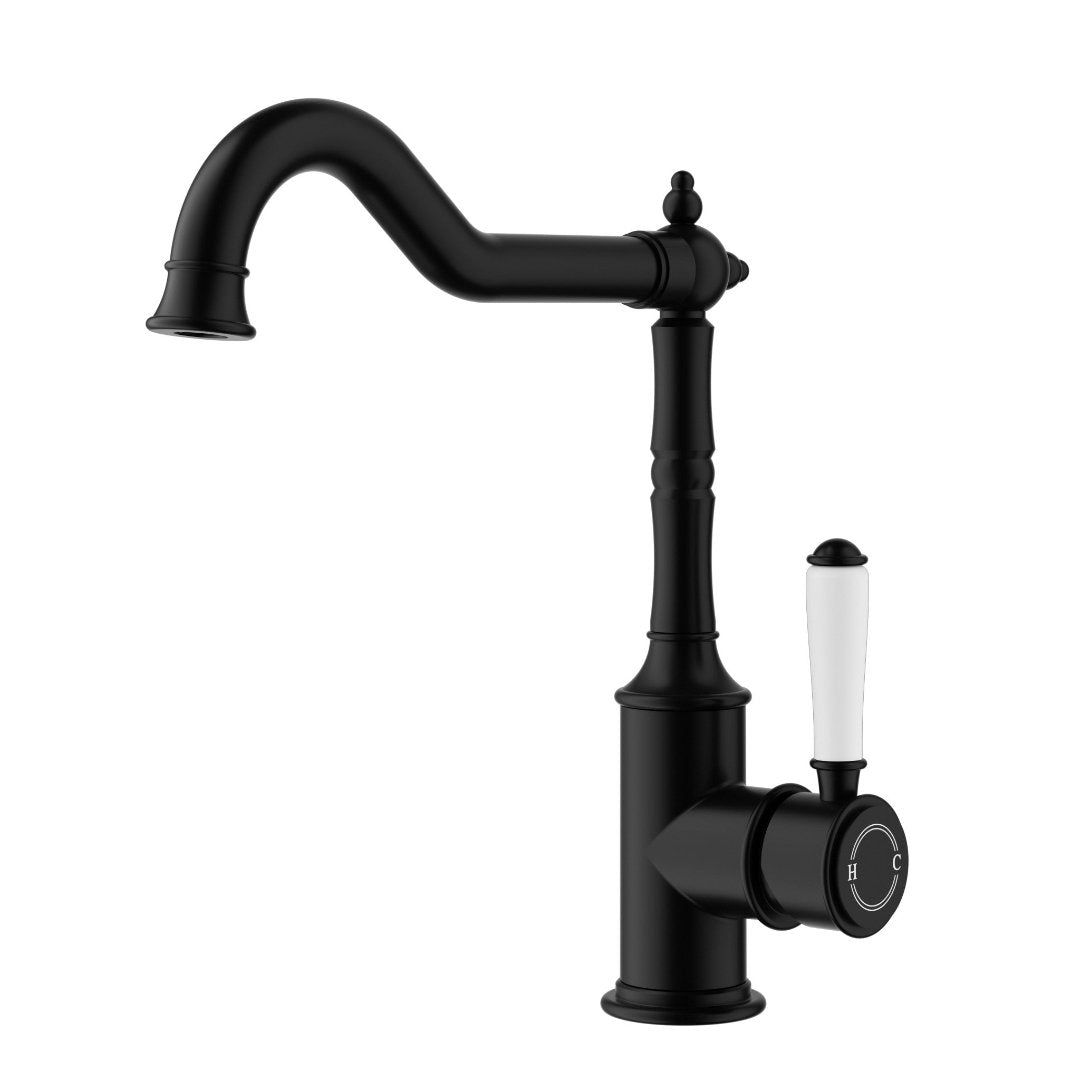 Clasico Sink Mixer Curve - Ceramic Handle