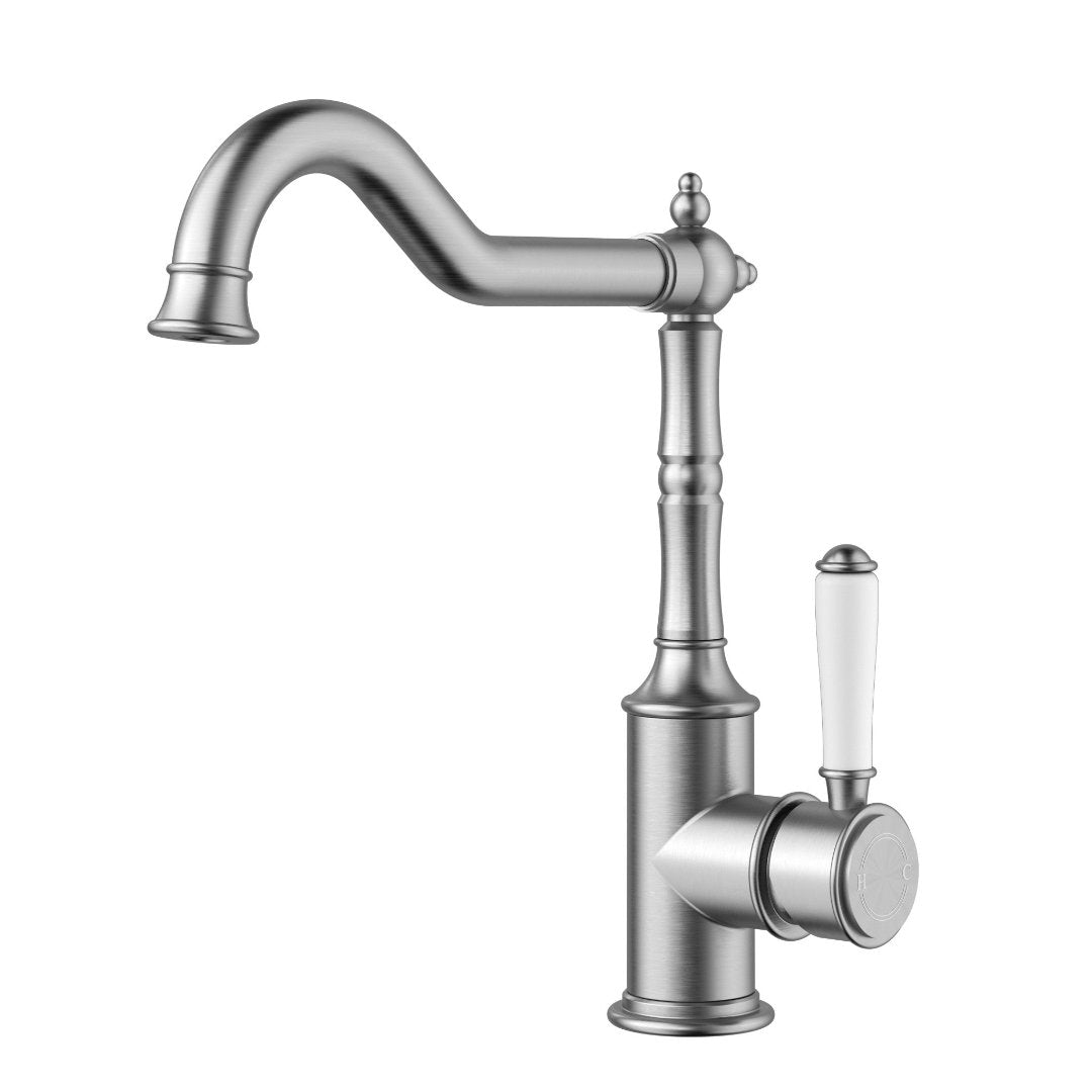 Clasico Sink Mixer Curve - Ceramic Handle