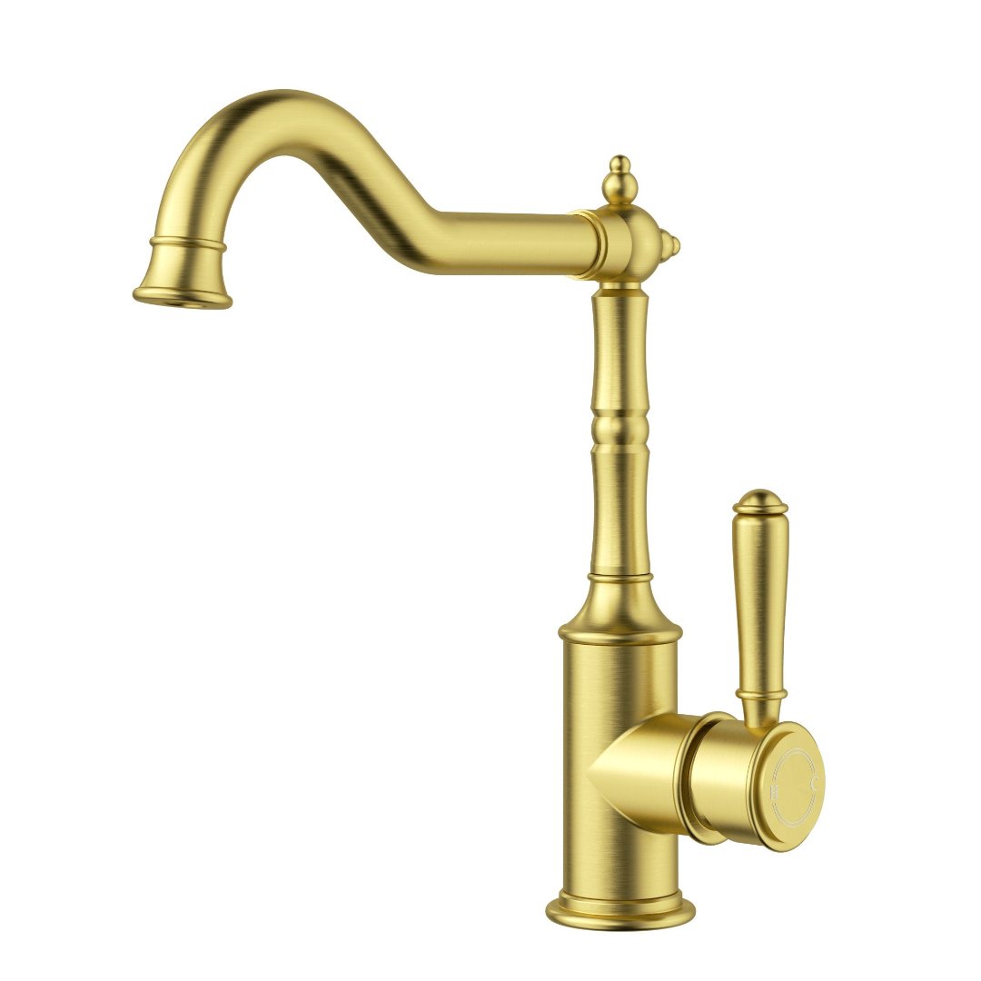 Clasico Sink Mixer Curve - Standard Handle