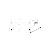 Mica Fluted Single Towel Rail