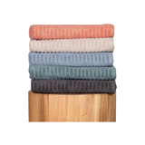 Alessia Cotton Bamboo Rib 6 Piece Towel Set