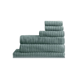 Alessia Cotton Bamboo Rib 6 Piece Towel Set