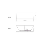 Zumi Mila Corner Freestanding Bathtub
