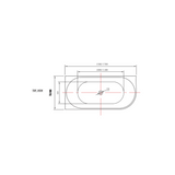 Zumi Mila Corner Freestanding Bathtub
