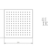 Taran Twin Shower On Rail Top Inlet Square