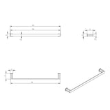 Oskar Single Towel Rail