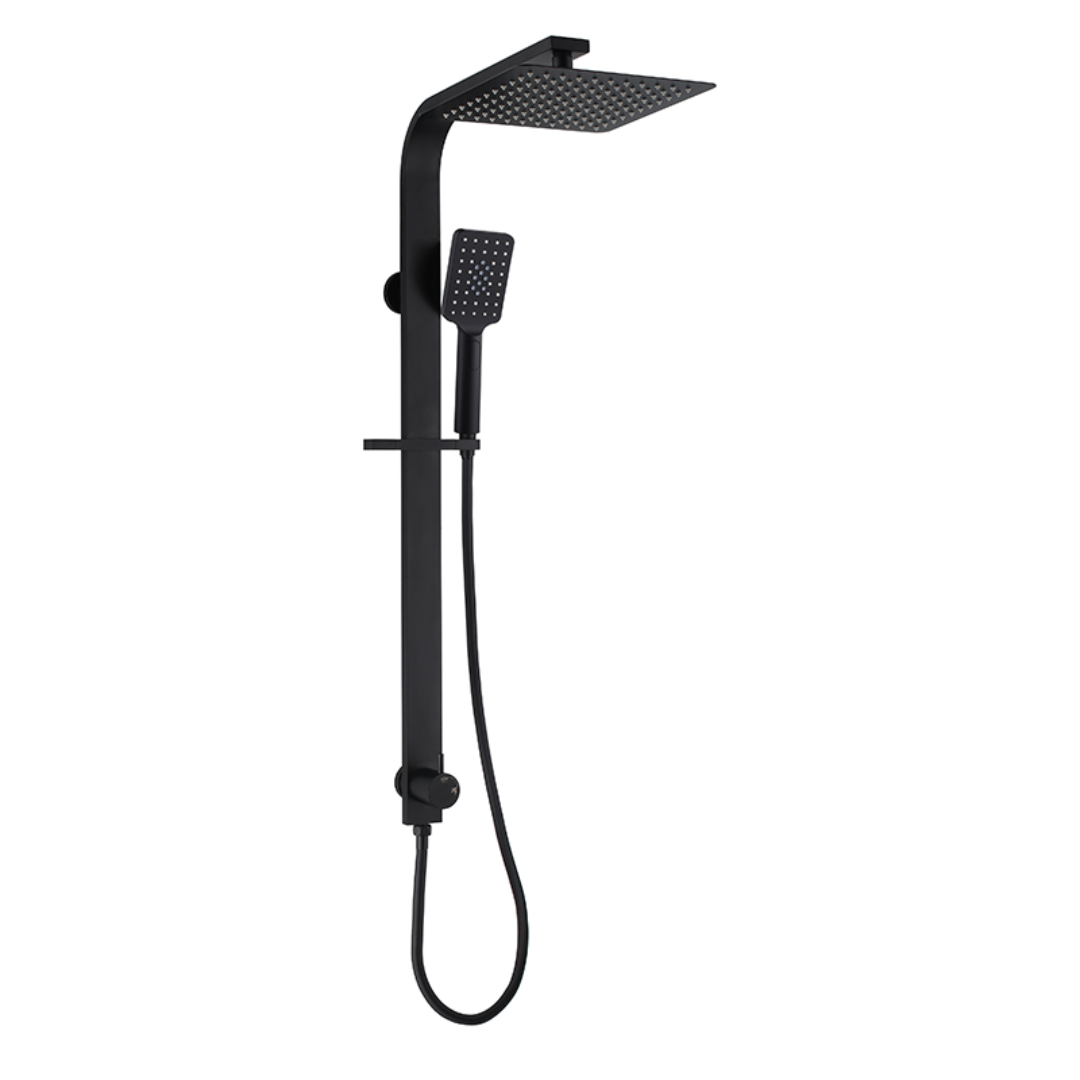 Deko Wide Shower Rail – Bottom Inlet – Square