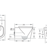 Avery Wall Hung Toilet