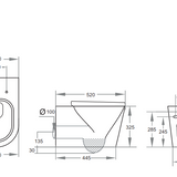 Avis Wall Hung Toilet