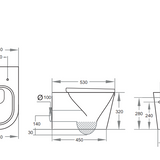Qubist Wall Hung Toilet