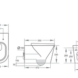 Veda Rimless Wall Hung Toilet