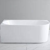 Elivia Back To Wall Corner Bathtub