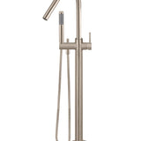 Round Freestanding Bath Spout and Hand Shower