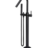 Round Freestanding Bath Spout and Hand Shower