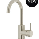 Round Gooseneck Basin Mixer with Cold Start