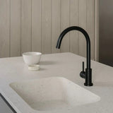 Round Gooseneck Kitchen Mixer Tap