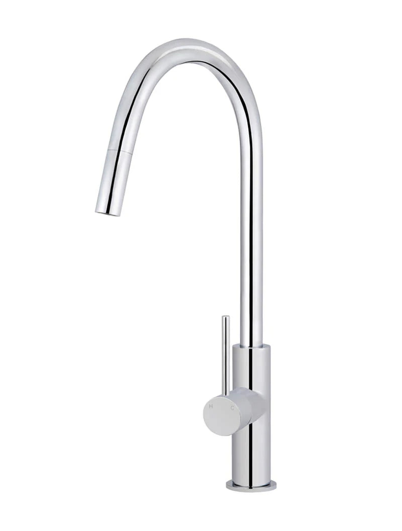 Round Piccola Pull Out Kitchen Mixer Tap