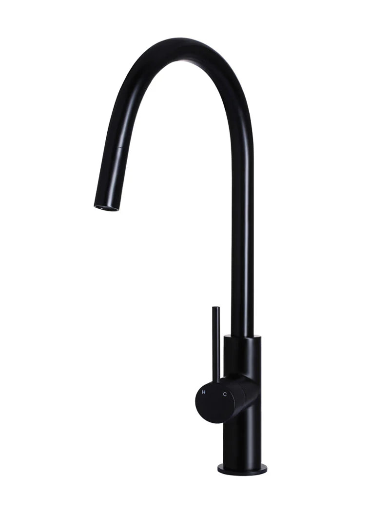Round Piccola Pull Out Kitchen Mixer Tap