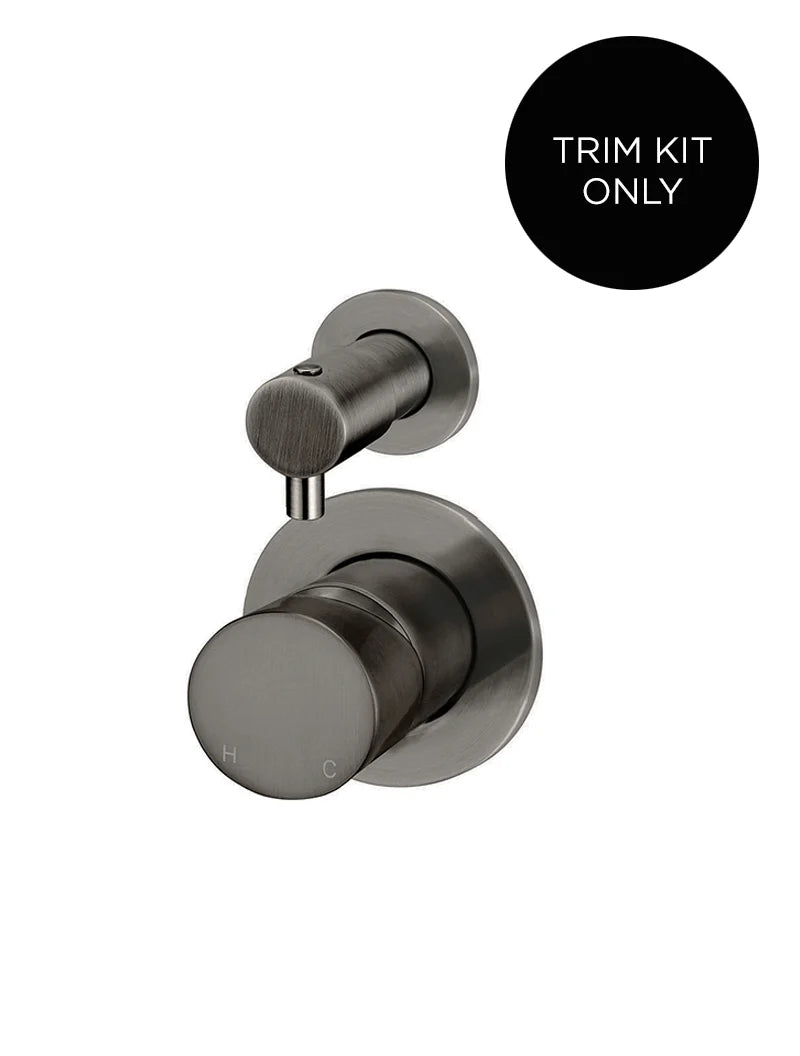 ROUND DIVERTER MIXER PINLESS HANDLE TRIM KIT (IN-WALL BODY NOT INCLUDED)