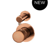 ROUND DIVERTER MIXER PINLESS HANDLE TRIM KIT (IN-WALL BODY NOT INCLUDED)