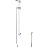 ROUND THREE FUNCTION HAND SHOWER ON RAIL COLUMN
