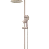 ROUND COMBINATION SHOWER RAIL, 200MM ROSE, THREE-FUNCTION HAND SHOWER