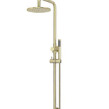 ROUND COMBINATION SHOWER RAIL, 200MM ROSE, SINGLE FUNCTION HAND SHOWER