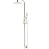 ROUND COMBINATION SHOWER RAIL, 200MM ROSE, SINGLE FUNCTION HAND SHOWER
