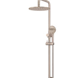 ROUND COMBINATION SHOWER RAIL, 300MM ROSE, THREE FUNCTION HAND SHOWER