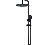 ROUND COMBINATION SHOWER RAIL, 300MM ROSE, THREE FUNCTION HAND SHOWER