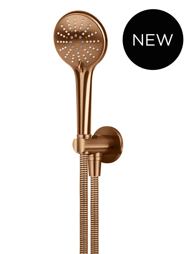 ROUND THREE FUNCTION HAND SHOWER ON FIXED BRACKET