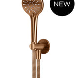 ROUND THREE FUNCTION HAND SHOWER ON FIXED BRACKET