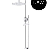 ROUND GOOSENECK SHOWER SET WITH 300MM ROSE, THREE-FUNCTION HAND SHOWER