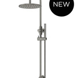 ROUND GOOSENECK SHOWER SET WITH 300MM ROSE, SINGLE-FUNCTION HAND SHOWER