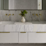 Öppen Edge-Pull Cabinet Handle (Brushed)