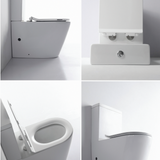 Flay-R Rimless Nano Glaze Toilet Suite
