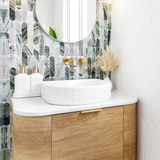 Archie 415mm x 365mm x 100mm Fluted Basin
