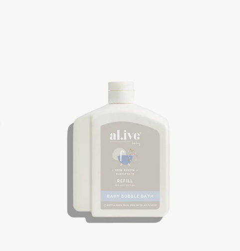 Alive Body 640ml Bubble Bath Refill - Apple Blossom
