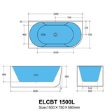 Elivia Back To Wall Corner Bathtub