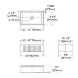 Boston 765x460x255 Butler Sink