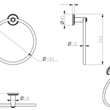 Mica Heritage Towel Ring