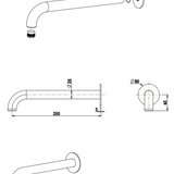 Mica Bath/Basin Spouts – 160/220/250mm