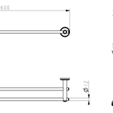 Mica Heritage Double Towel Rail