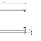 Mica Heritage Double Towel Rail